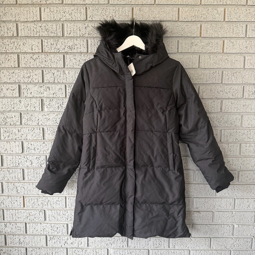 NWT The North Face Parka Coat Puffer Glitter Size Girls Large 14/16